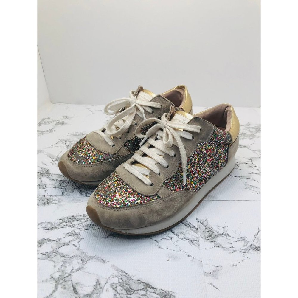 Kate Spade Felicia Glitter Sneakers 6.5
